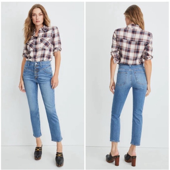 ❤️Veronica Beard Ryleigh Slim Straight Jeans❤️ - Picture 2 of 8